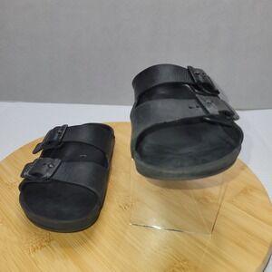 Birkenstock Kids Arizona Black Sandals Slip On Shoes Size 30 US kids 12